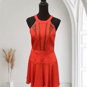 Chic Red Sleeveless Dress
